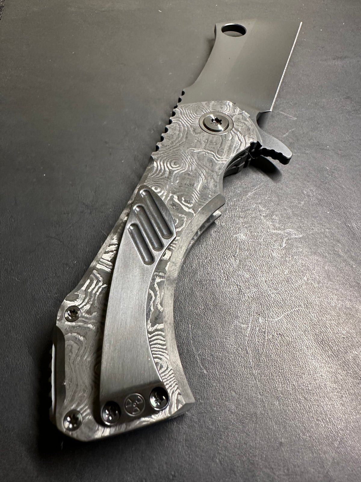 Blackout Fat carbon black dunes nested liner lock V2 F2 With Zirc accents!