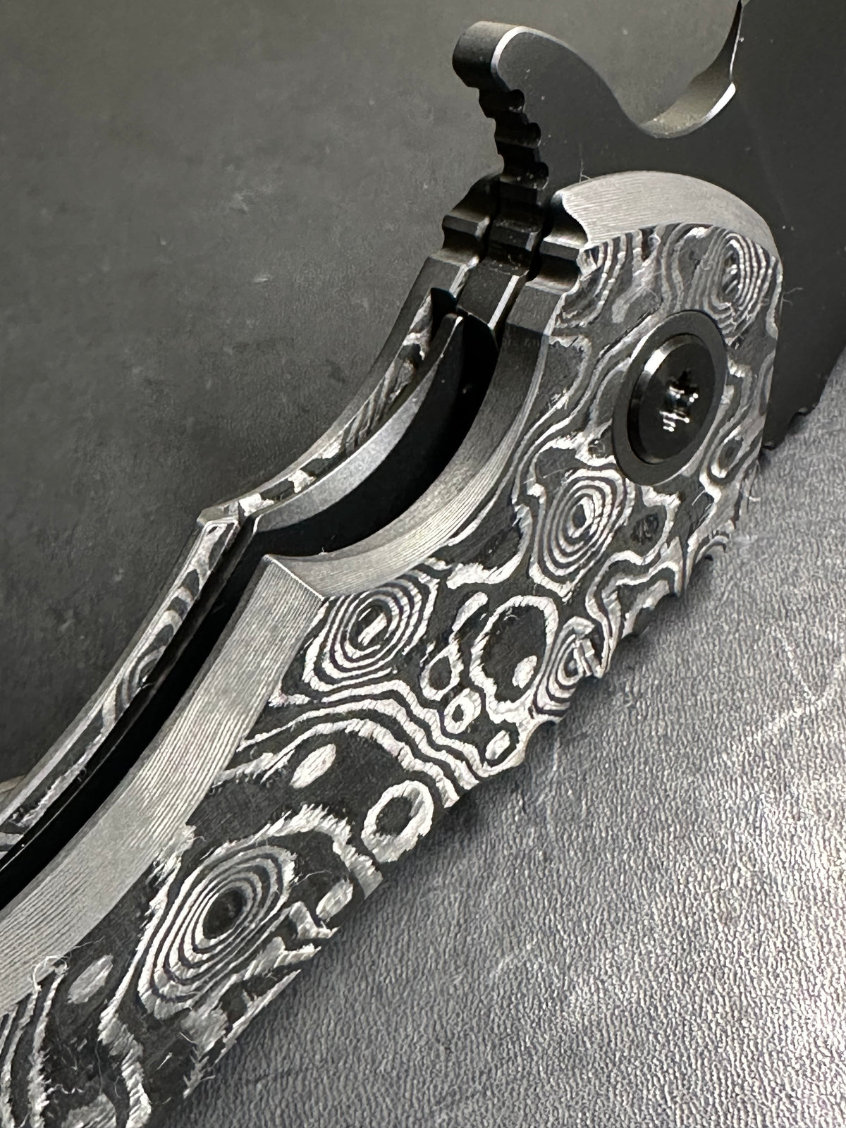 Blackout Fat carbon black dunes nested liner lock V2 F2 With Zirc accents!