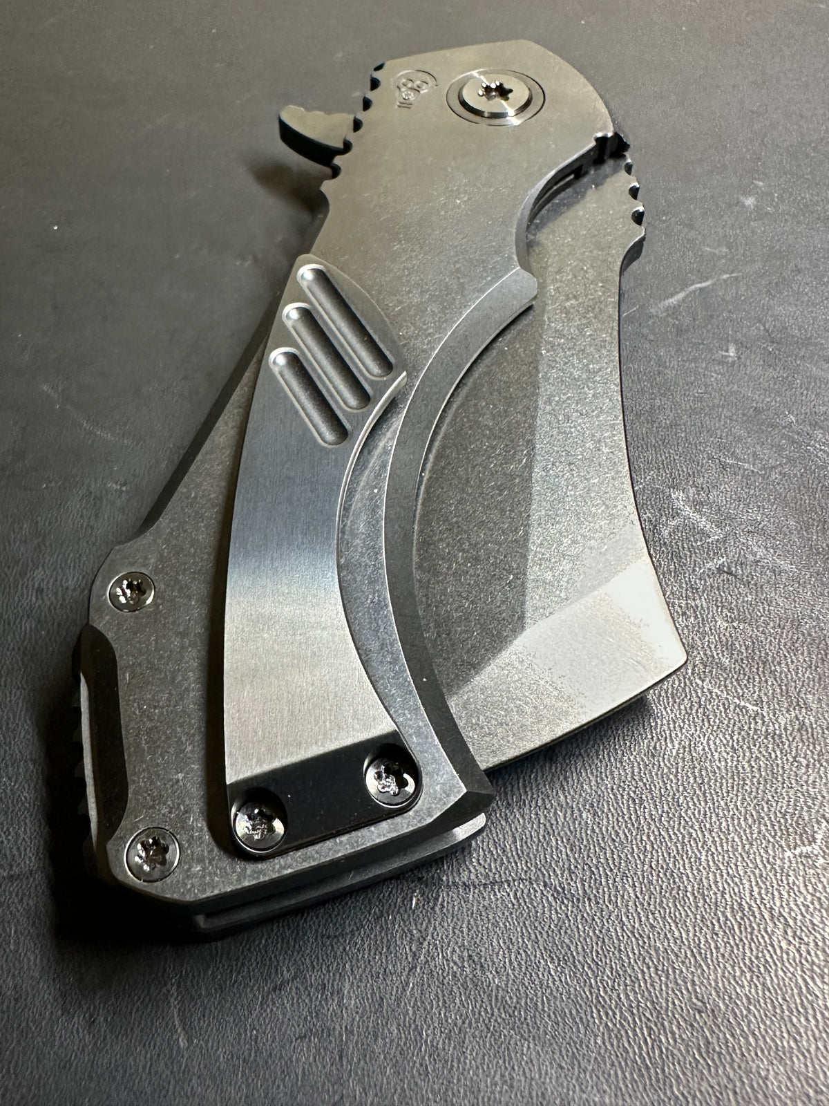 (Coming soon!) Stone polished blackout nested liner Axe Swedge