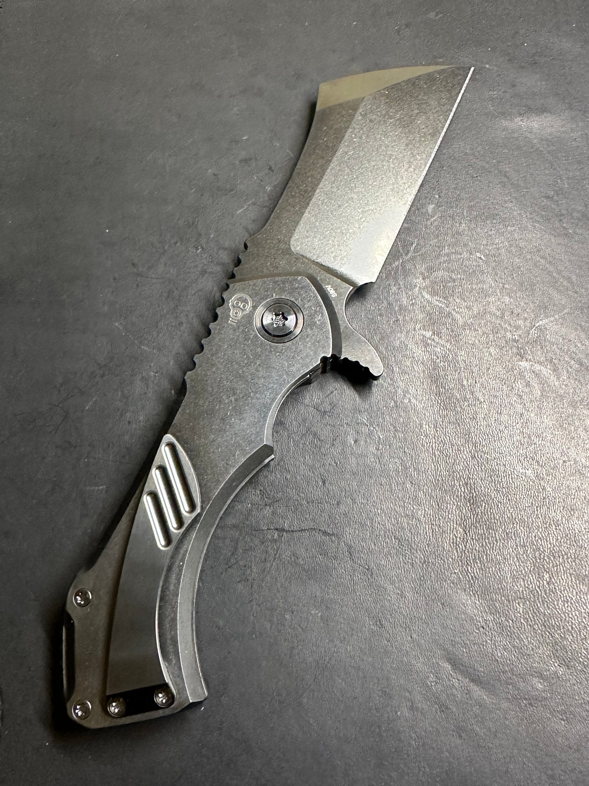 (Coming soon!) Stone polished blackout nested liner Axe Swedge