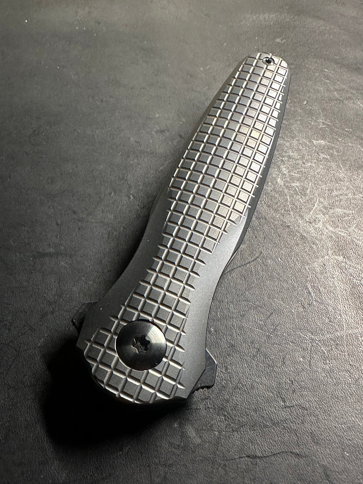 Full size Frag DLC blackout Liability stone polished DLC blade