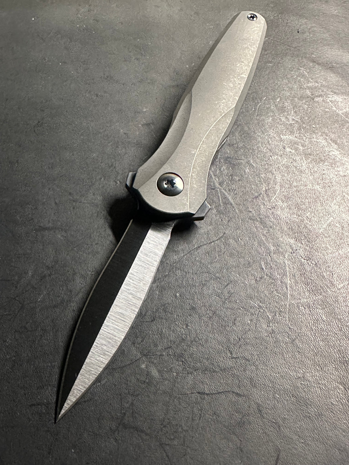 Mini DLC blackout smooth finish Liability satin DLC blade