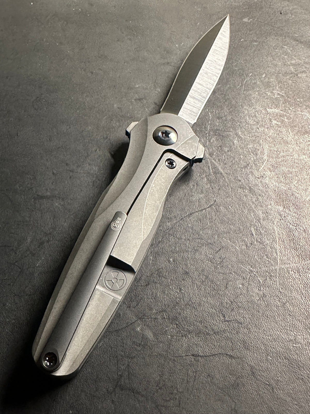 Mini DLC blackout smooth finish Liability satin DLC blade