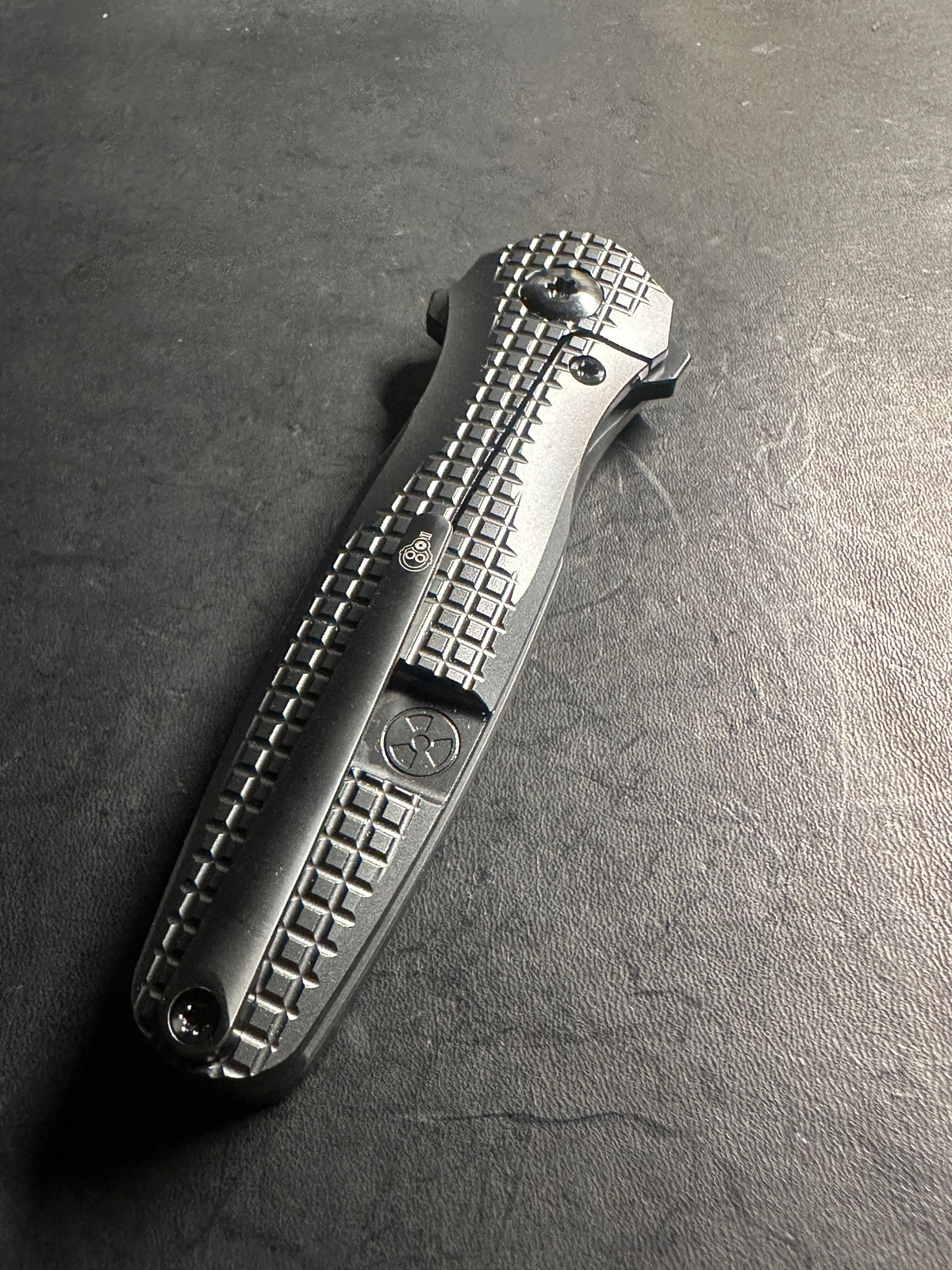 Mini Frag DLC blackout stone polished DLC blade limited