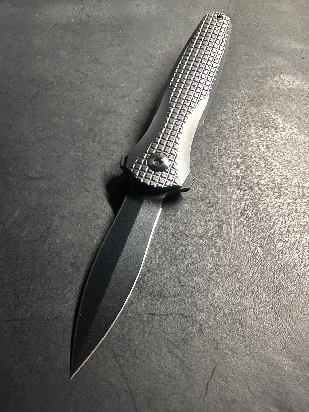 Mini Frag DLC blackout stone polished DLC blade limited