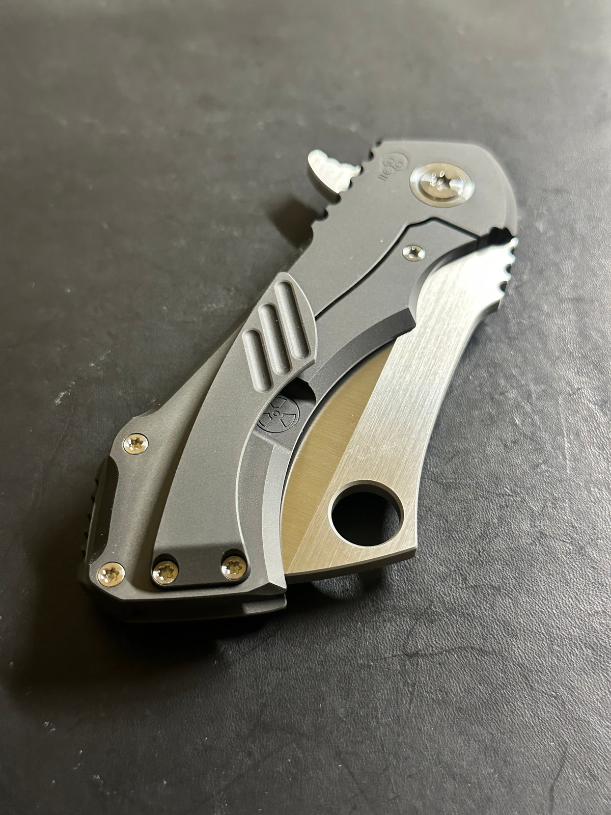 2 tone DLC handles V2 satin ground S90V